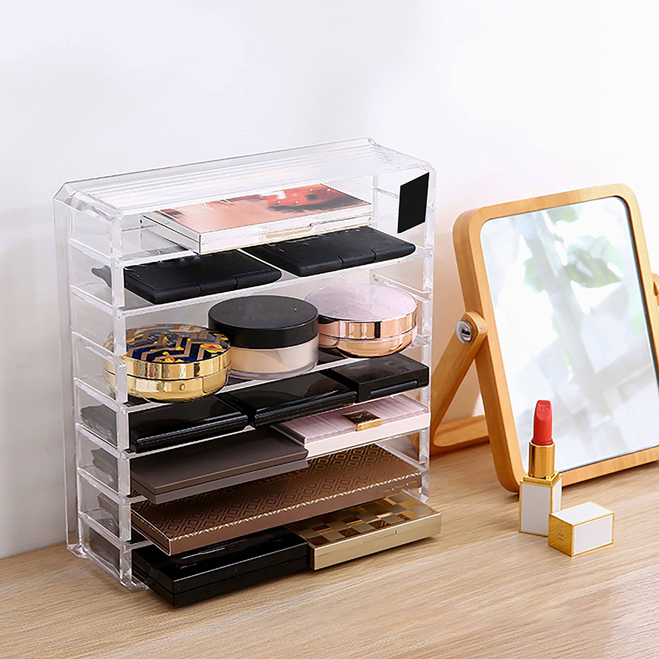 Buy Cedilis Clear Acrylic Palette Organizer Eyeshadow Makeup Organizer