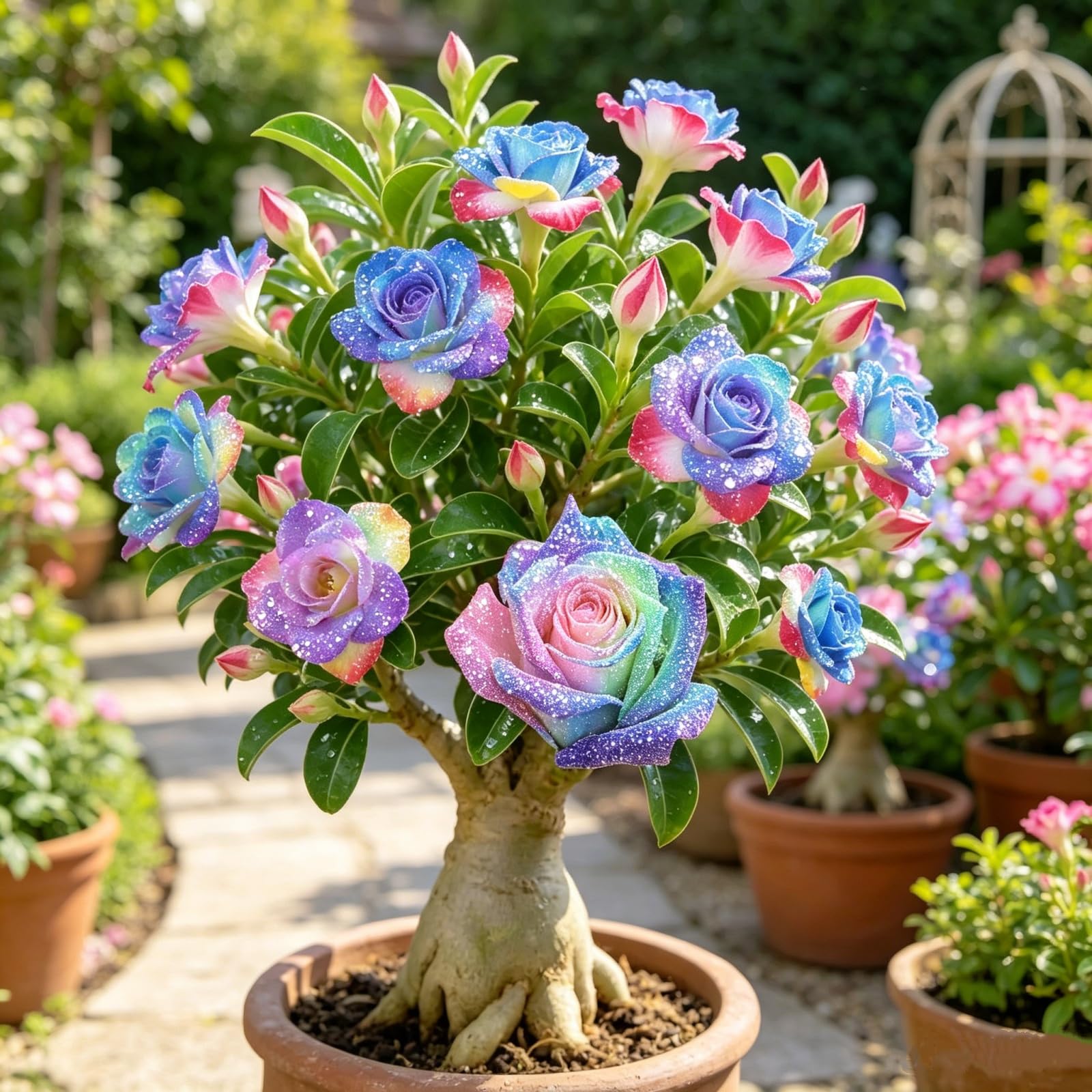 Desert Rose Bulbs — Easy to Care for — an Ideal Garden Accent —Suitable for displays-1 Bulbs-I