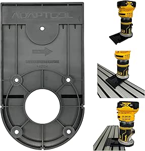 Router Guide Rail Adaptor compatible with Dewalt Trimmer for Plunge Saw Track DCW604NT DCW600N D26204K