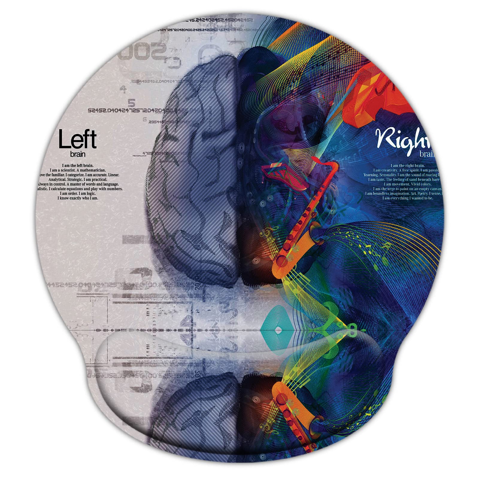 eyscar Mouse Pad Wrist Support Ergonomic Memory Foam - Lightweight Rest Nonslip Mousepad for Office,Gaming,Computer, Laptop & Mac,at Home Or Work (MPH