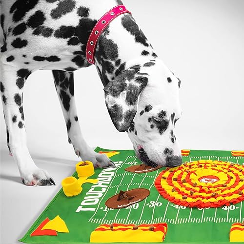 Miniatura 4 de NFL Kansas City Chiefs - Tapete de olfato para perros, comedero lento interactivo para mascotas, diseño de campo de fútbol, juguete de rompecabezas