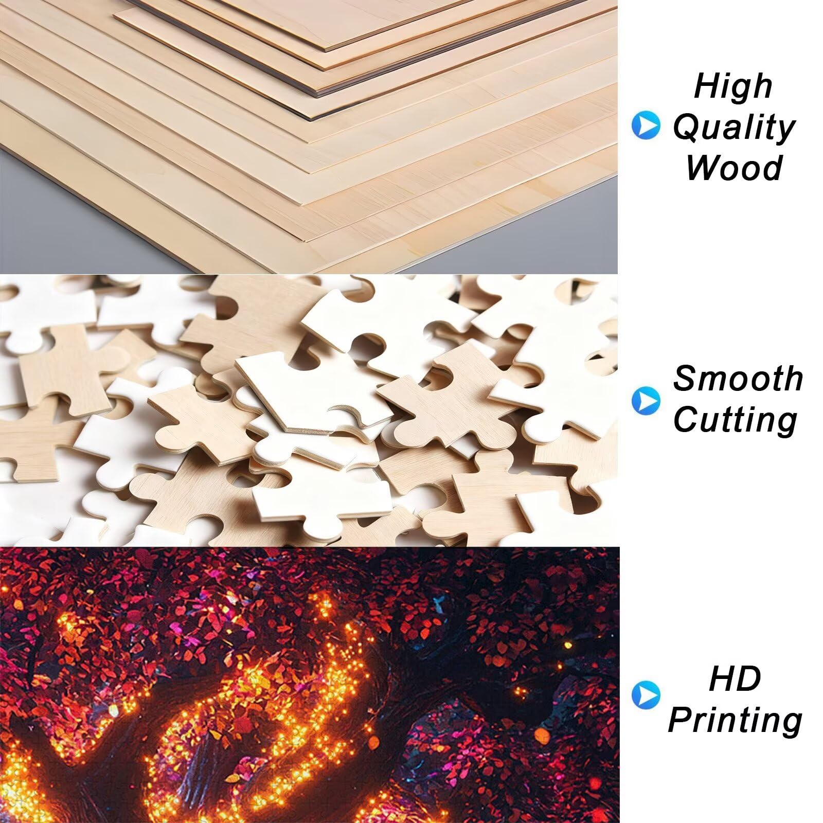 Puzzle 1500 sztuk drzewo, marzenie drewnianych puzzli dla dorosłych, puzzle z wykwintnym opakowaniem, rodzinne gry edukacyjne, puzzle do wystroju domu, pomysł na prezent dla kobiet, prezent dla