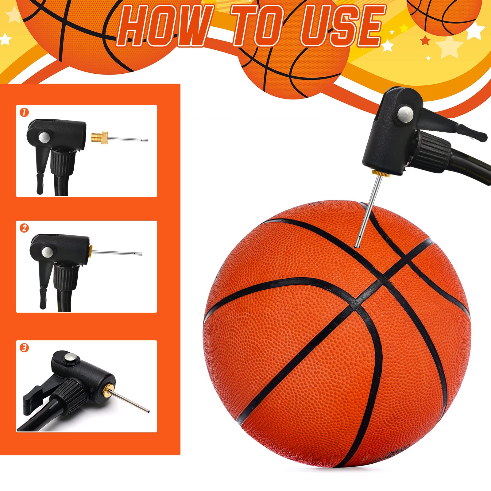 Amazon.com : Jinei 36 Pack Brass Ball Pump Needles with