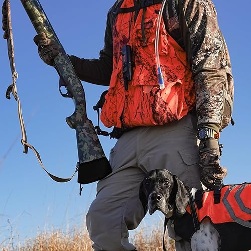 Miniatura 6 de Feyachi Almohadilla de retroceso, relleno de gel, negroverde militarcamuflaje