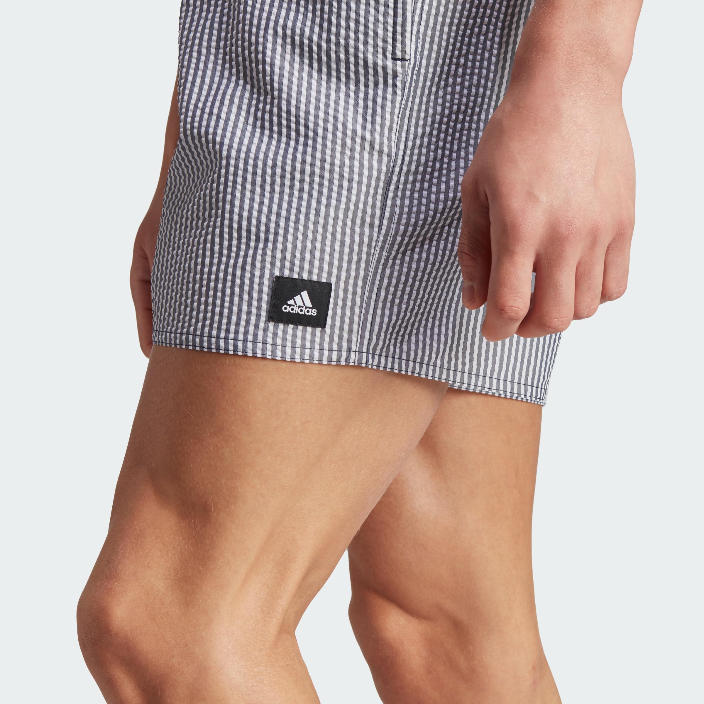 adidas Pantalones Cortos de Natación Stripey Classics Costume a Boxer, Bianco (Ink/White), XXL Uomo