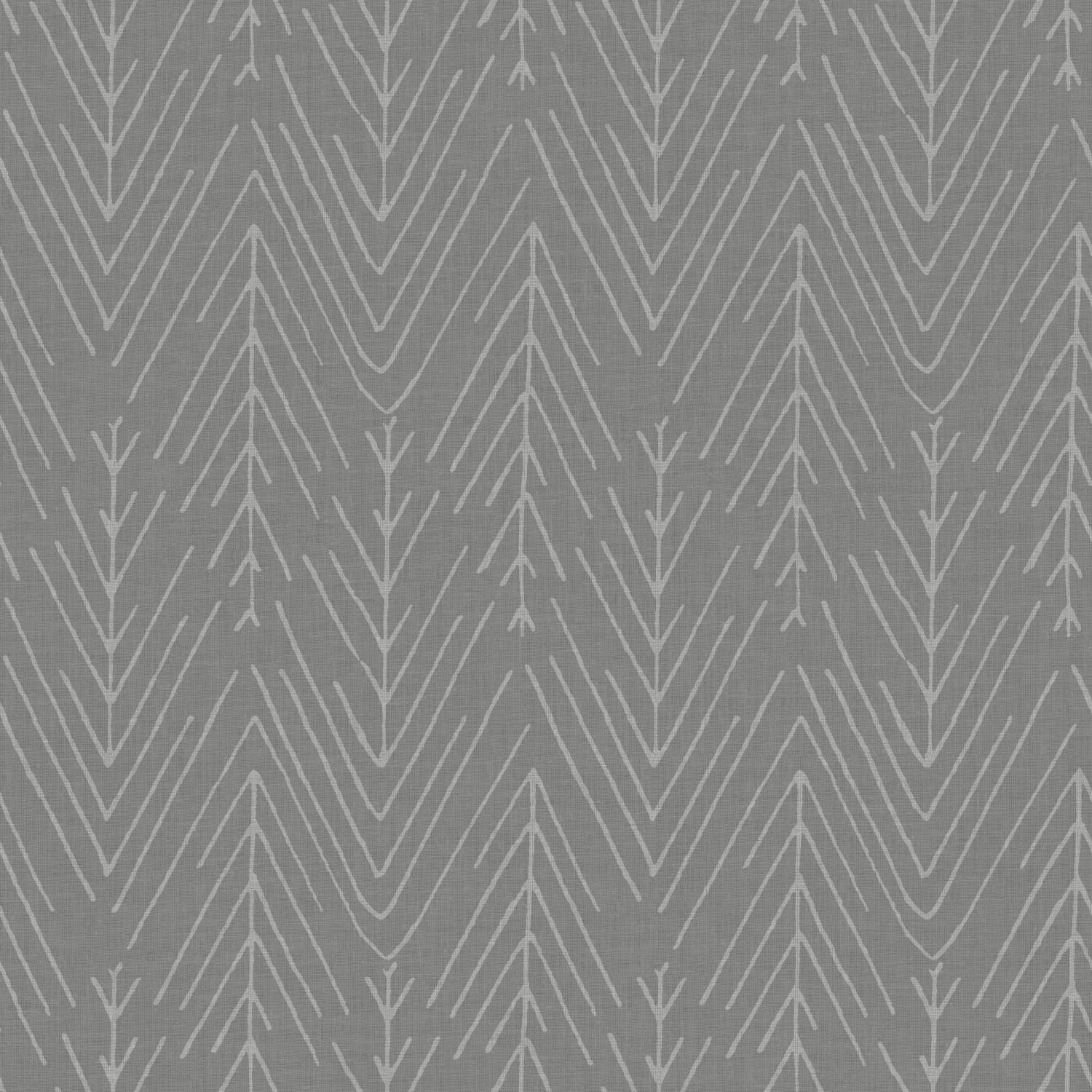 RoomMates RMK11674WP Herringbone Wallpaper Charcoal Grey, Grey/Charcoal, 52 x 503 cm