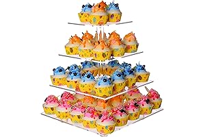Clear Acrylic Cupcake Tower for Impressive Wedding Displays
