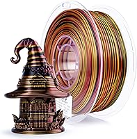 Vista 11 de ZIRO - Rápido cambio de color PLA, filamento de gradiente de color de 1.75mm, filamentos de PLA arcoíris brillantes, compatible con la mayoría