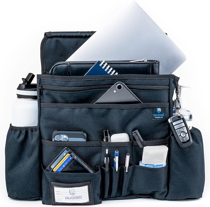 Rugged Tools Car Seat Organizer Front Seat Organizer for Passenger