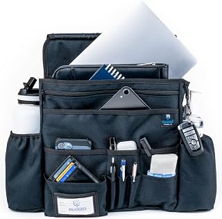 Rugged Tools- Car Seat Organizer Front Seat Organizer for Passenger Seat Car Office for Work Truck, Police, Business, and Law Enforcement Over The Seat Storage File Organizer for Truck Cab