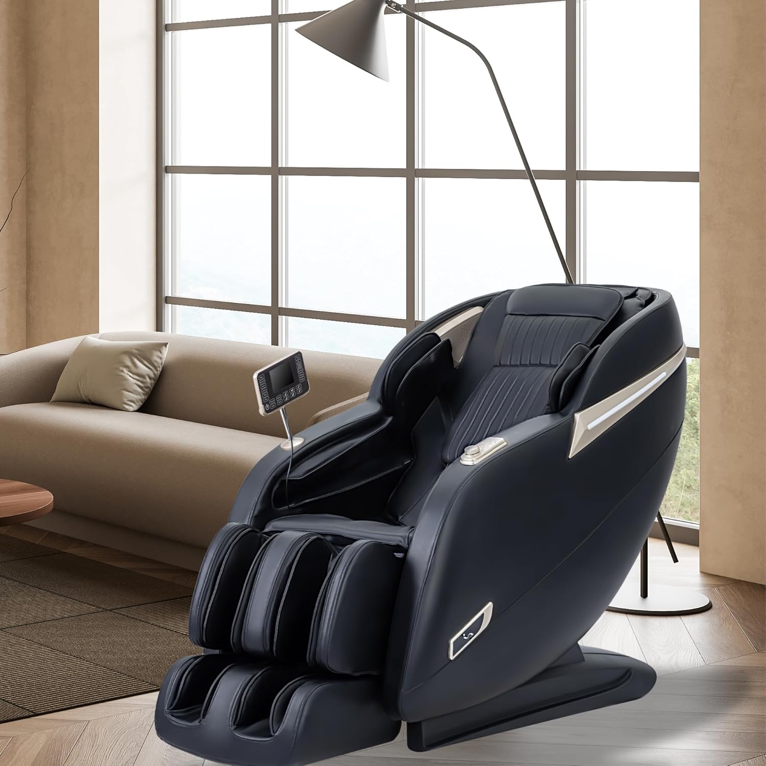 MassaMAX MD906 Massage Chair placed in a living room setting.