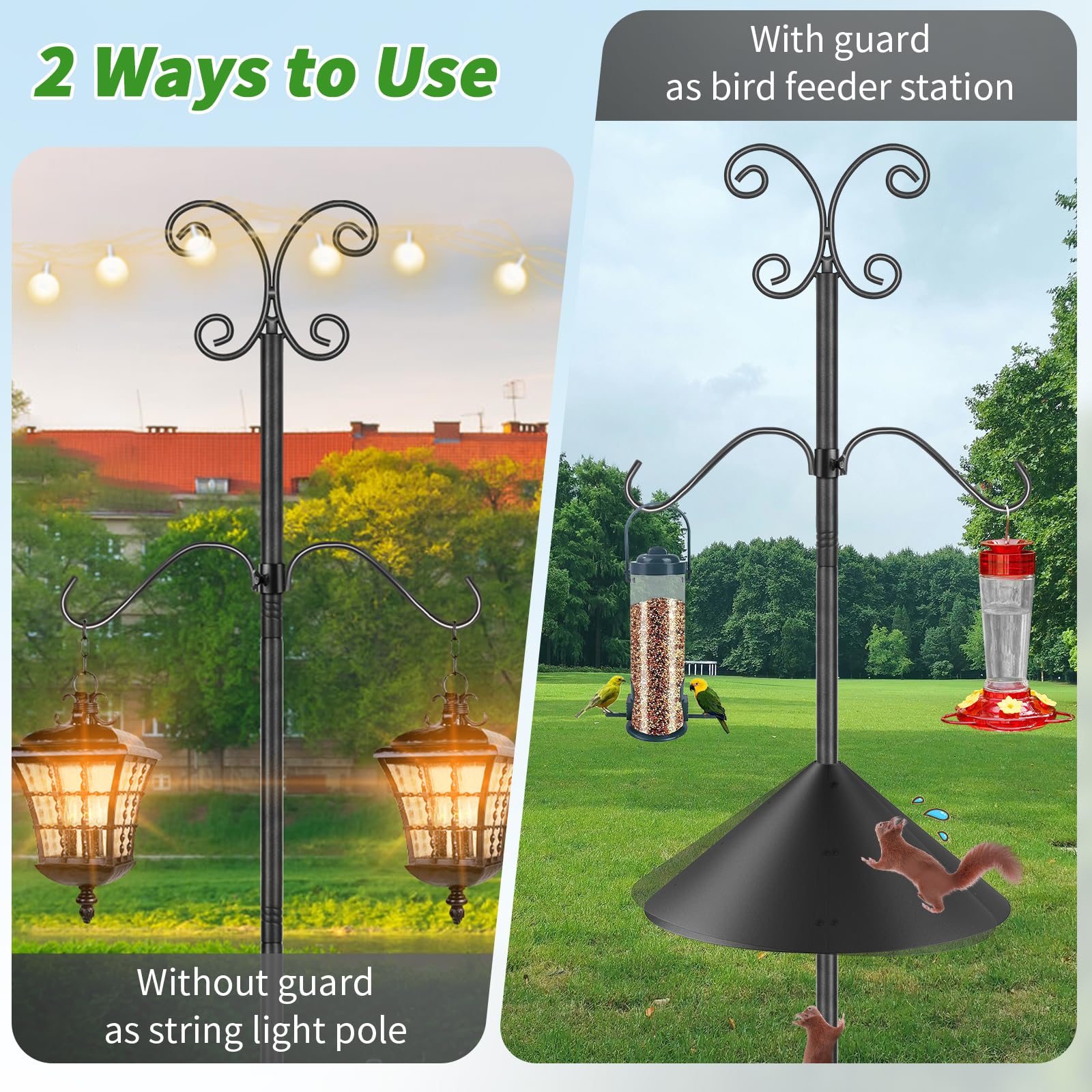 Bird Feeder Pole Stand Squirrel Proof - Image 4