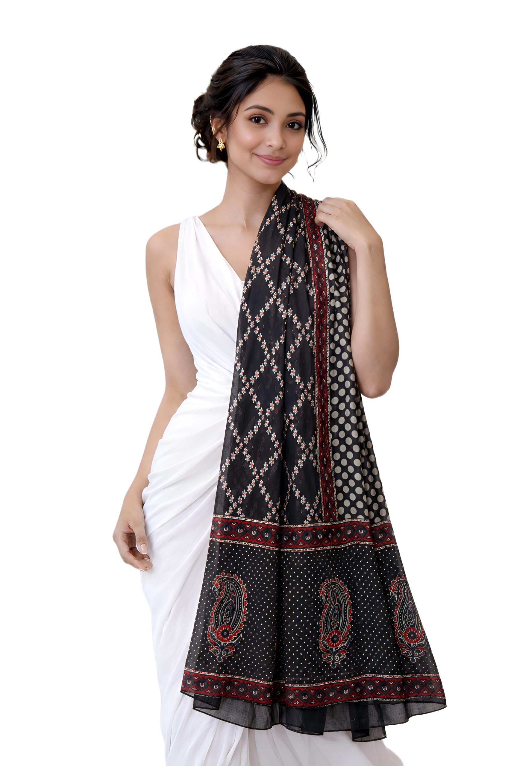 dupatta fashion Digital Printed Pure Cotton Yarn Dupatta, Stylish/Traditional Indian Wear for Women & Girls/Bright and Fast Colours/No Colour Bleed or Fading-picture-31