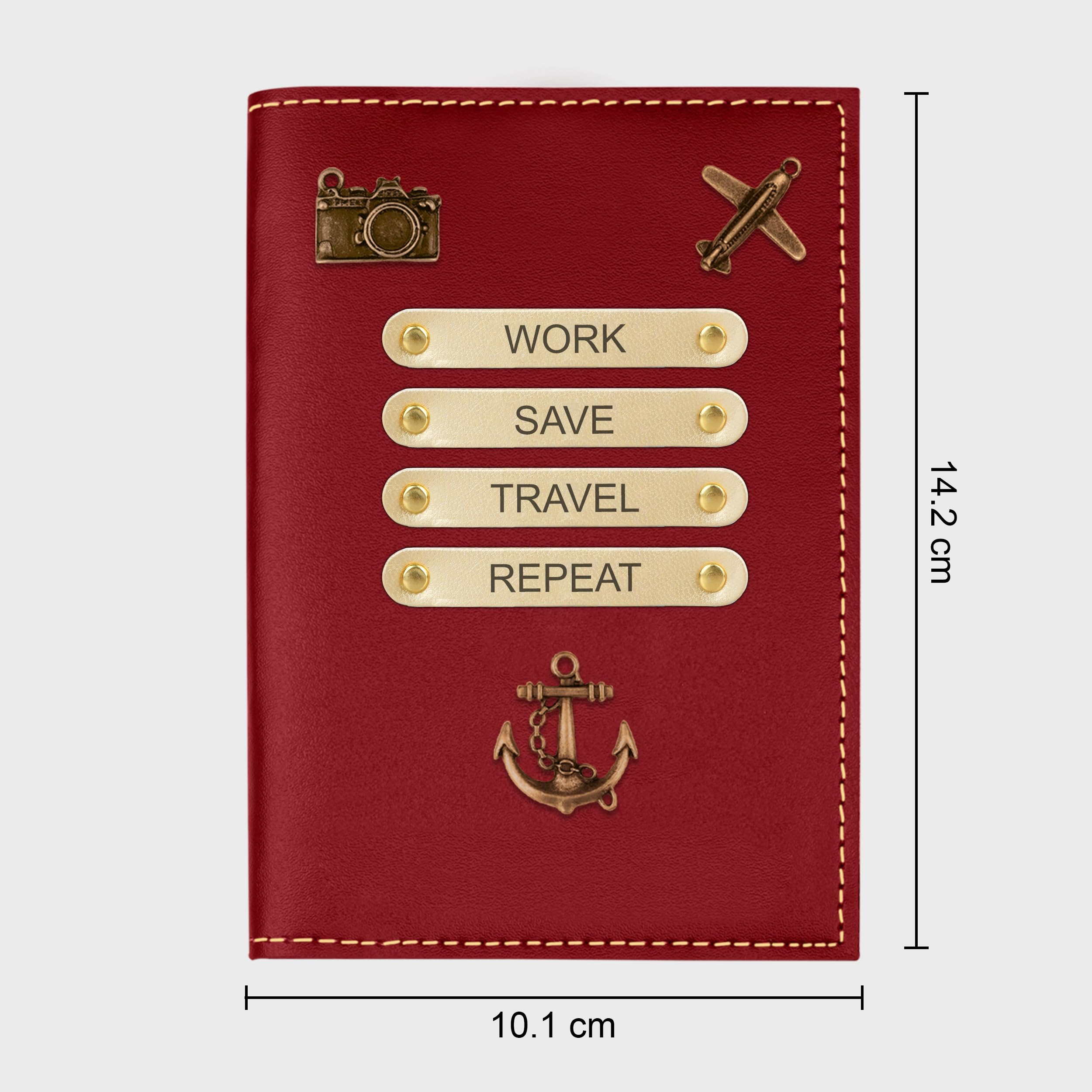 The Wallet Store Leather Passport Cover - Red