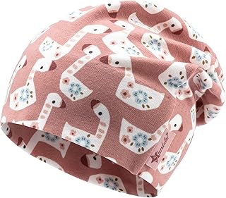 Sterntaler Beanie Printed with Fox for Girls - Baby and Children's Hat for Autumn and Winter