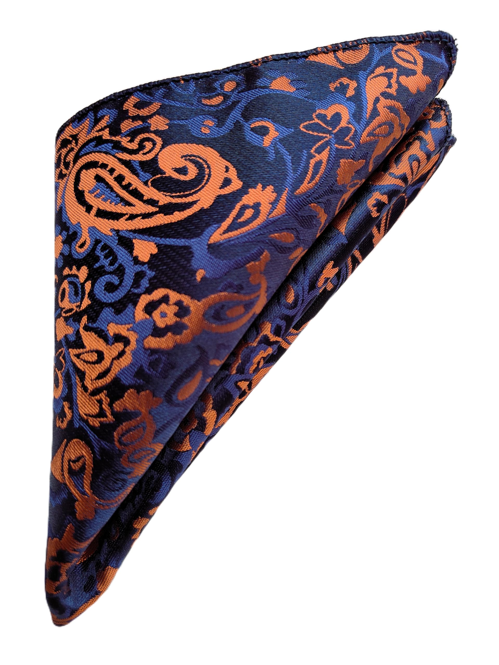 France - Premium Pocket Square Men Satin Wedding Handkerchief Multicolor Free Size-image-41