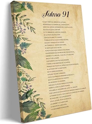 Miniatura 9 de Póster de Salmo 91 en español para Pared, póster con texto en inglés "Biblia Española Verso De La Bi Cuadros para Dormitorios Poesía", póster de