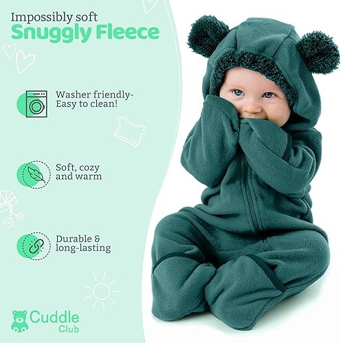 Miniatura 8 de Cuddle Club - Mameluco de forro polar para bebé de disfraz