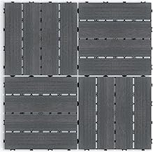 Wood Plastic Composite Wood Plastic Composite Decking Tiles, 12x12 Inch ...