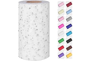 Shimmering Snowflake Tulle Rolls: Transform Your Celebrations with Enchanting Elegance