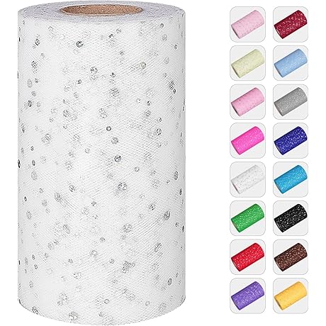 Shimmering Snowflake Tulle Rolls: Transform Your Celebrations with Enchanting Elegance