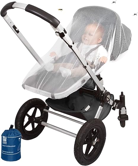 Even Naturals Baby Mosquito Net Bug Net For Stroller Infant Carrier Car Seat Super Simple Setup System Extra Fine Holes Insect Netting Storage Bag No Chemicals Amazon Co Uk Baby Products