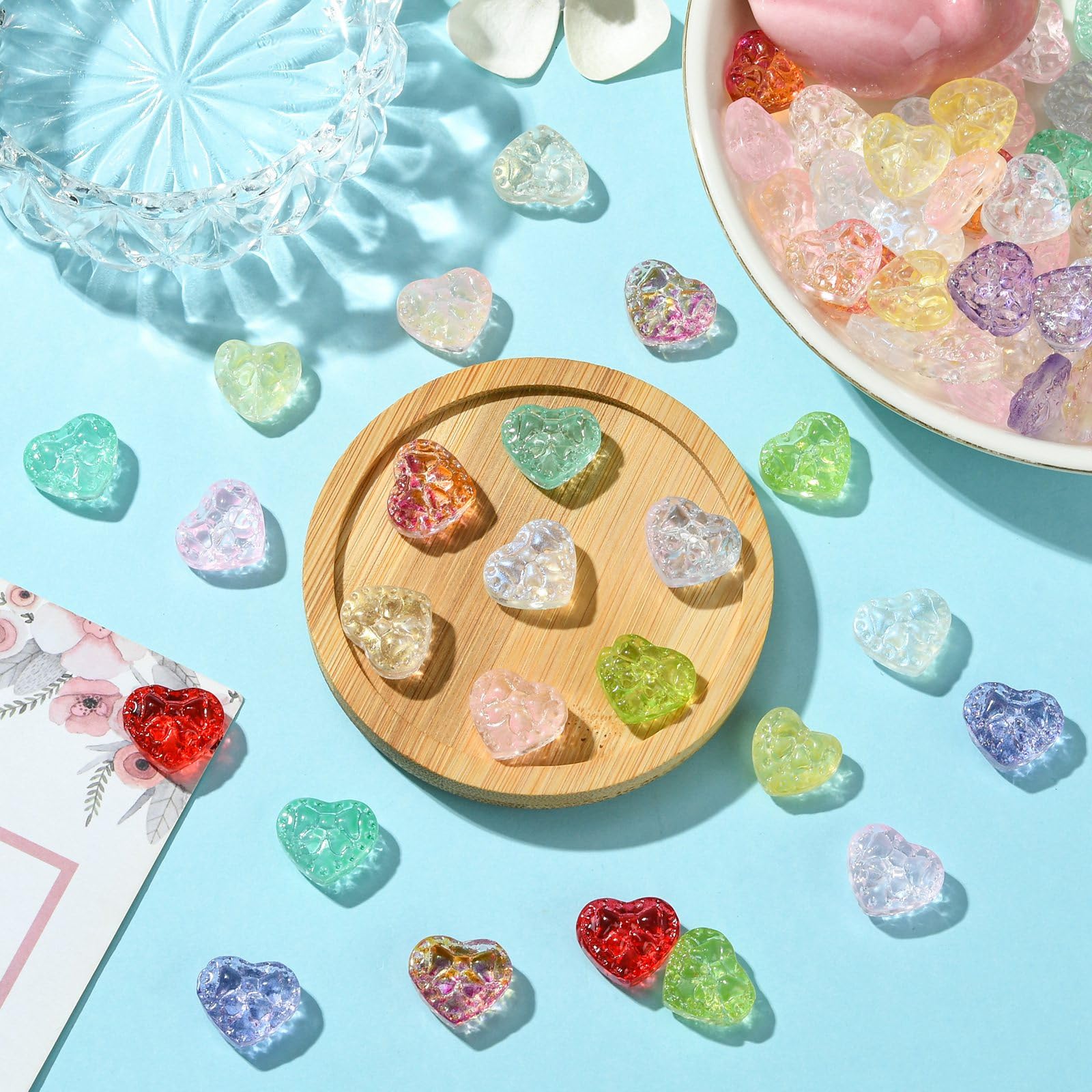 ハートビーズ 100円 ぷるぷるハートビーズ No 100 - メルカリ