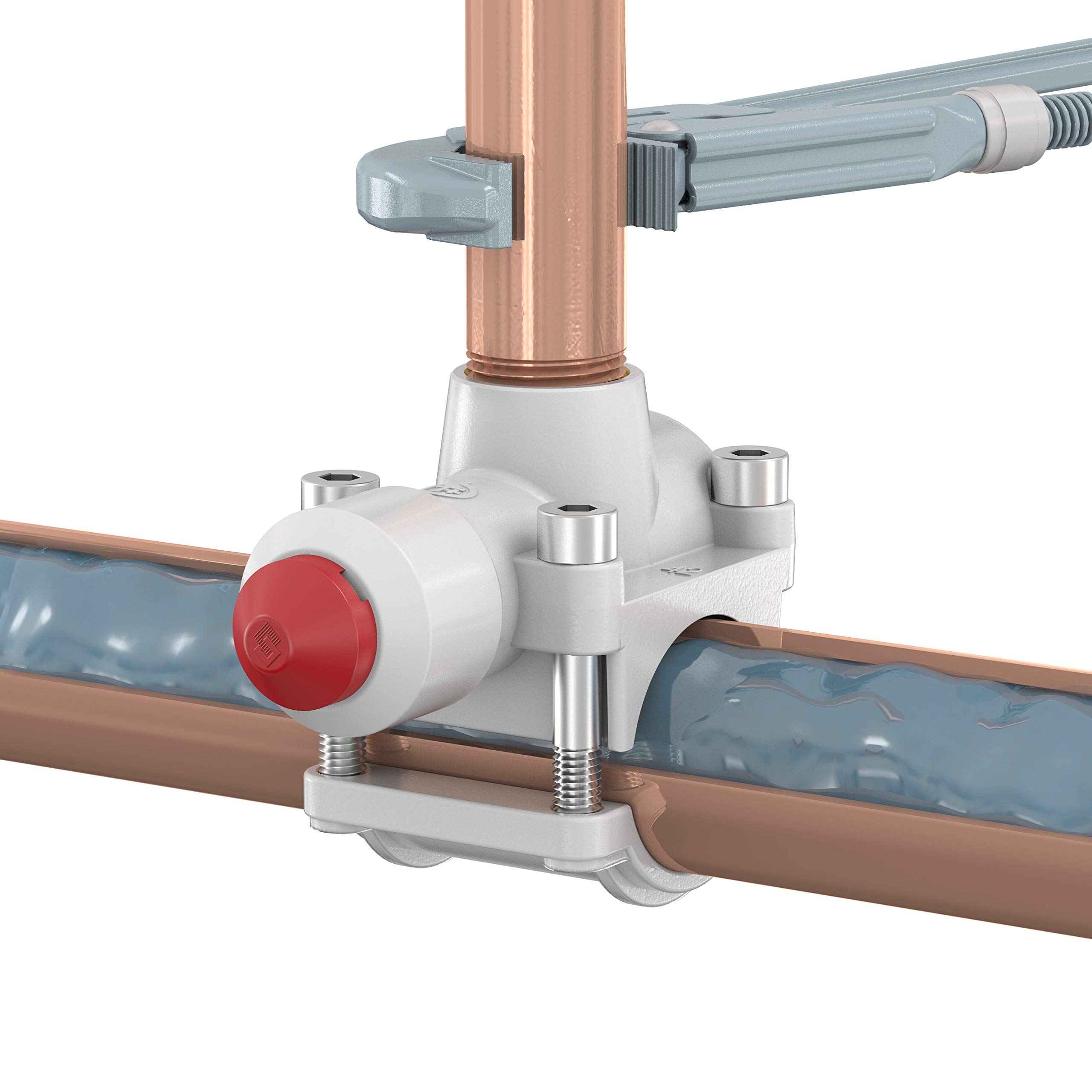 Flamco T-plus in ottone 22 x G½ ”M crea rapidamente un perfetto branche nel sistema operativo 90522