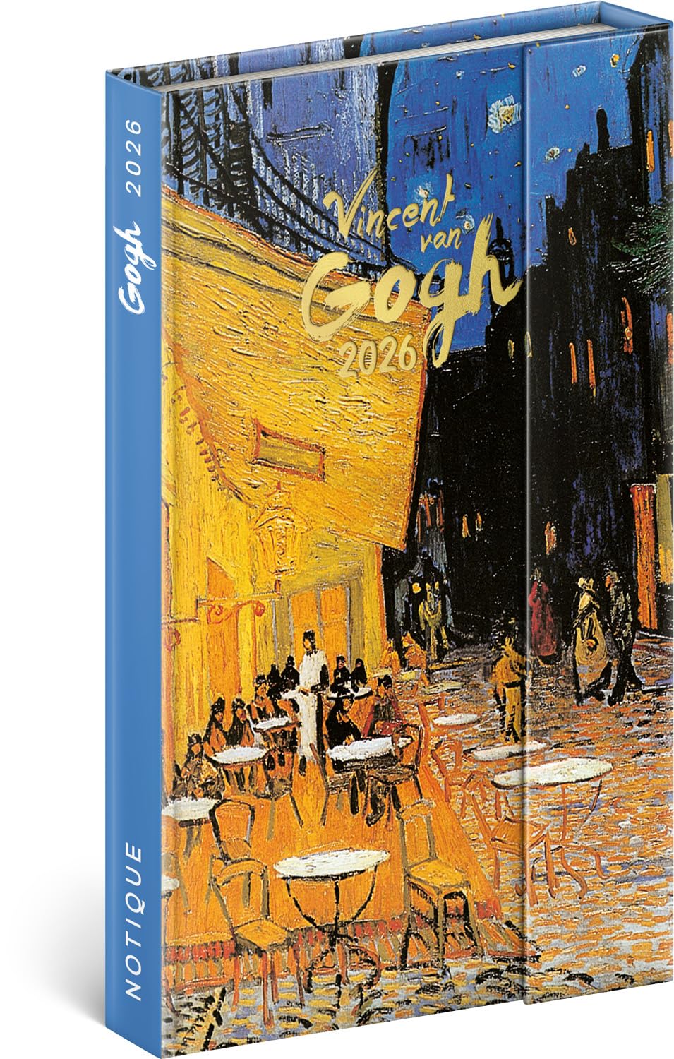 NOTIQUE Pocket Diary 2026 approx. A5 - Premium Weekly Planner with Magnetic Closure, 144 Pages Diary, Hardcover Book Calendar with Monthly Overview, Planner (Vincent van Gogh)
