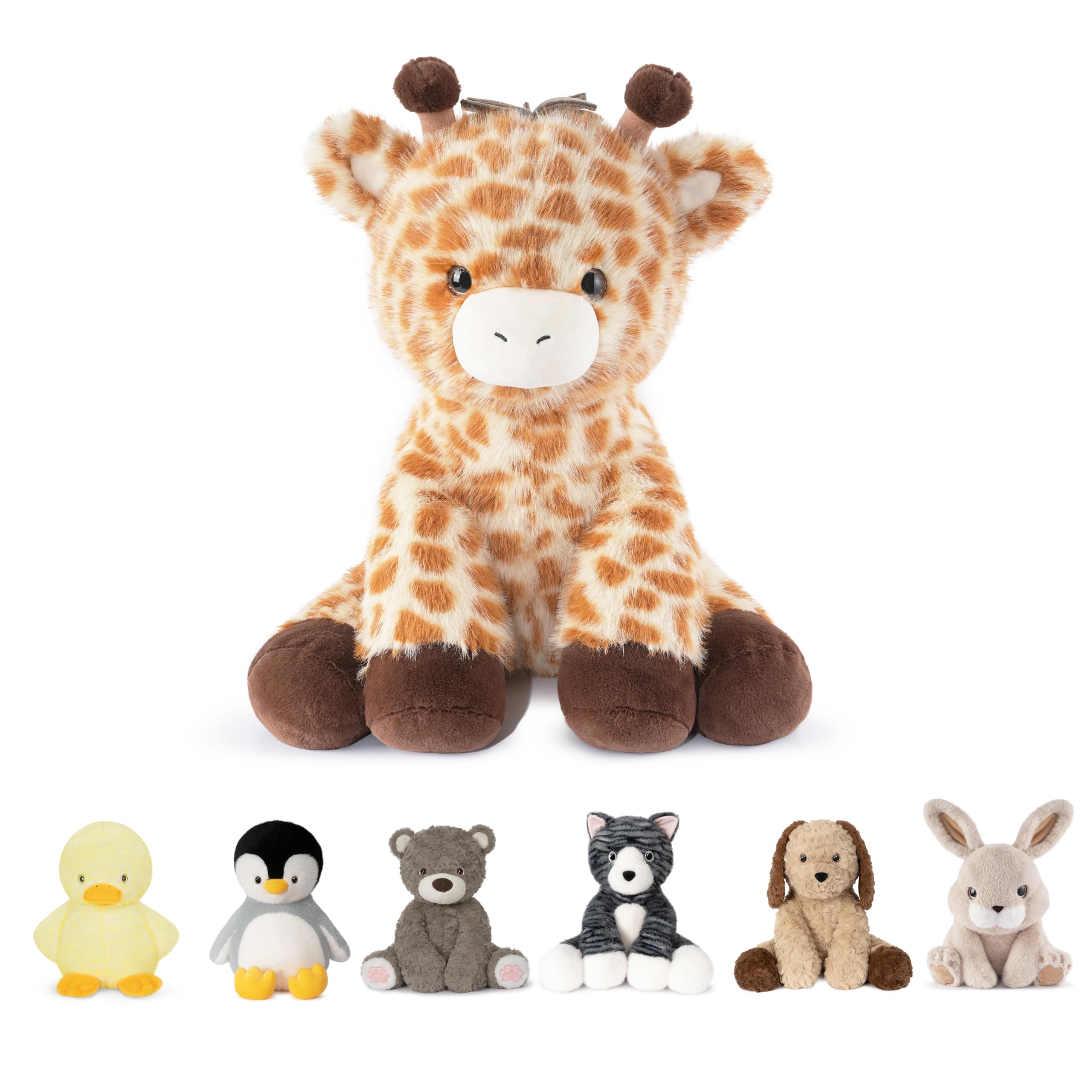 Photo 1 of Niuniu Daddy 14" | 3.5 Pound Giraffe Weighted Stuffed Animal for Kids Adults, Calming Body Pillow for Sleeping, Sensory Sitting Lap Pad Toy Huggable Gift for Christmas Birthday