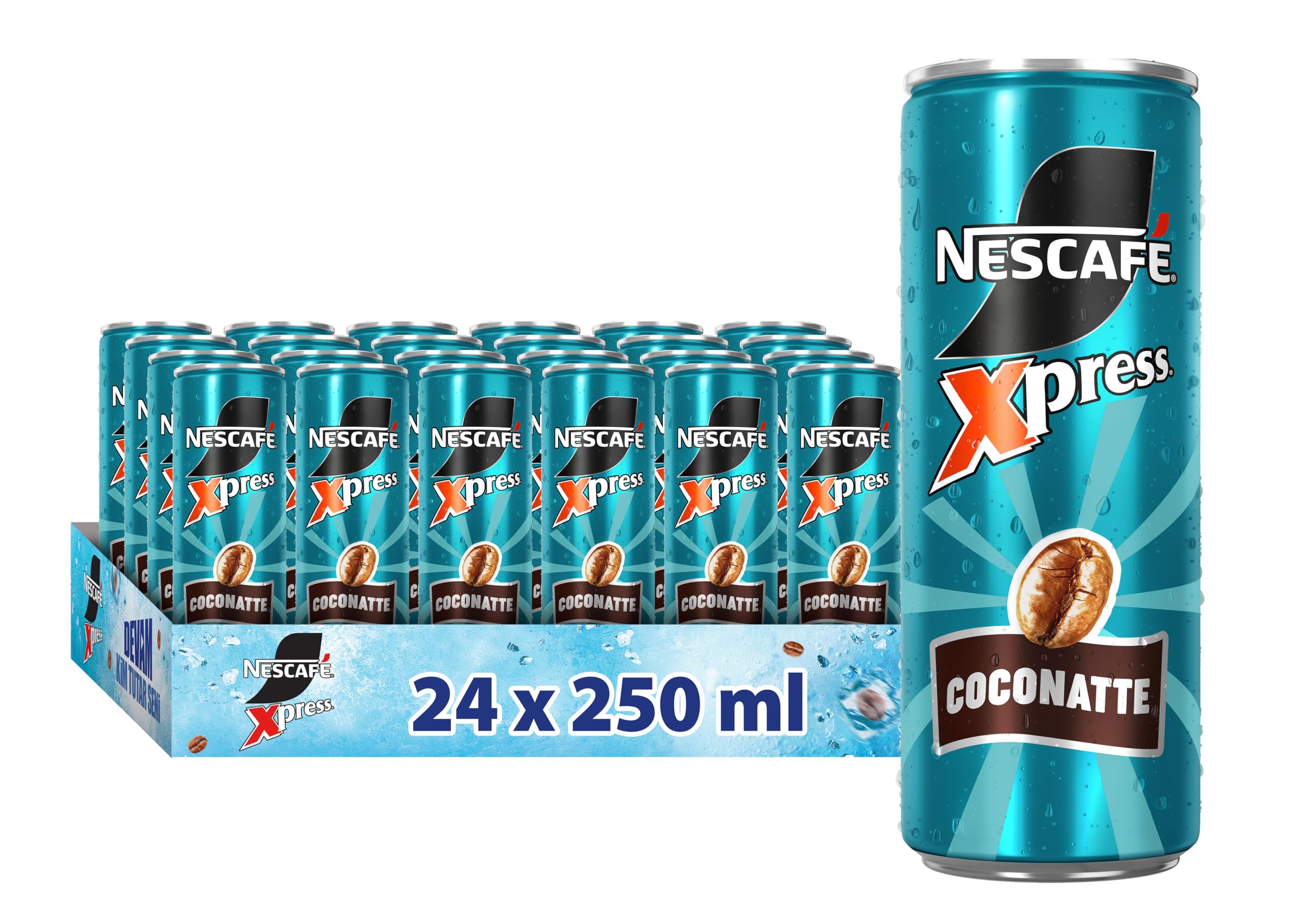 NESCAFÉ Xpress Kahveli Sütlü İçecek-Hindistan Cevizi ve Badem Aromalı 24 x 250 Ml