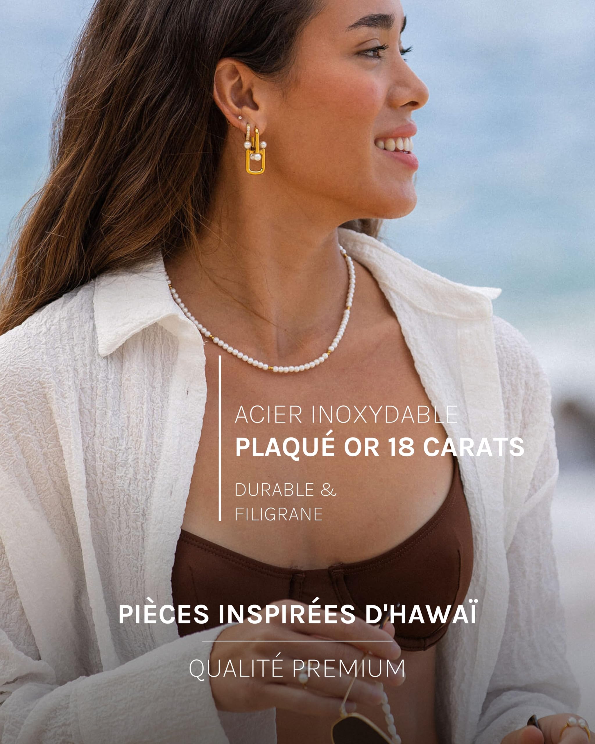 Purelei Finesse Bijou pour Femmes – Collier pour Femmes en Acier Inoxydable Durable – Résistant à l'Eau – Longueur réglable 40-45 cm – Collier pour votre style