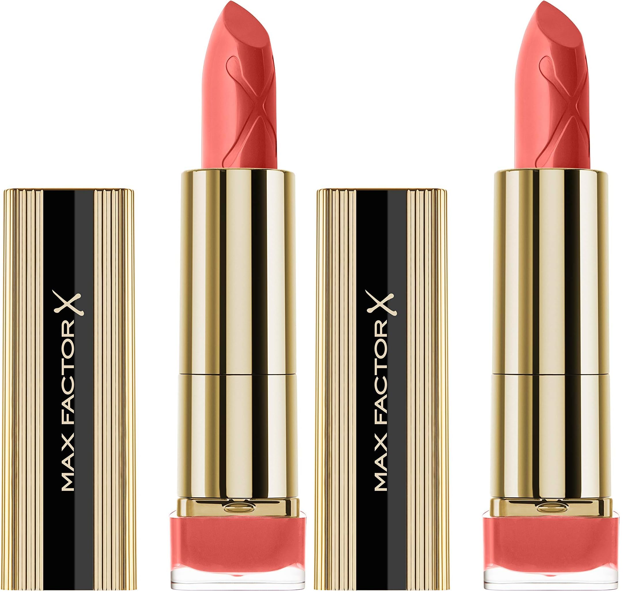 Max Factor Colour Elixir Lipstick Pink Brandy 050, Pflegender Lippenstift, der mit einem brillanten, intensiven Farbergebnis begeistert, 1 Stück (2er Pack）