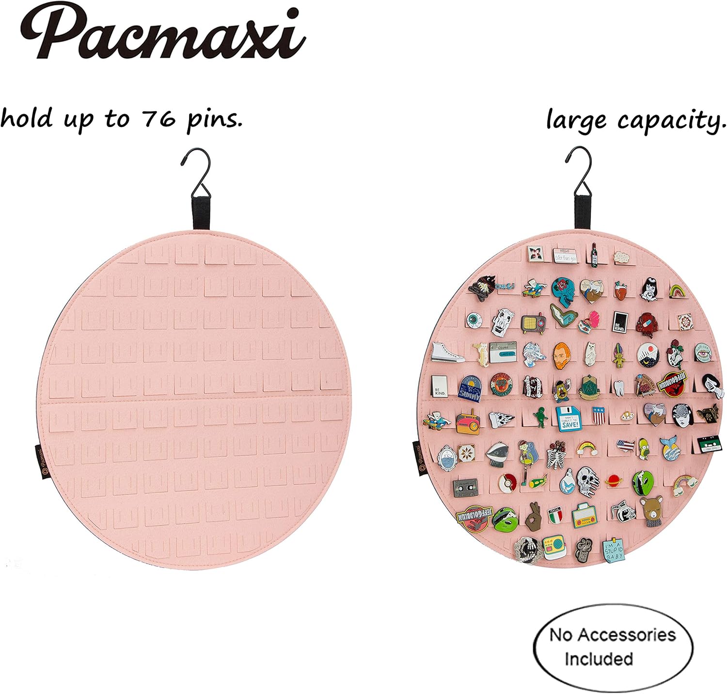 PACMAXI Hanging Brooch Pin Display Holder, Pin Collection Storage Organizer image 2
