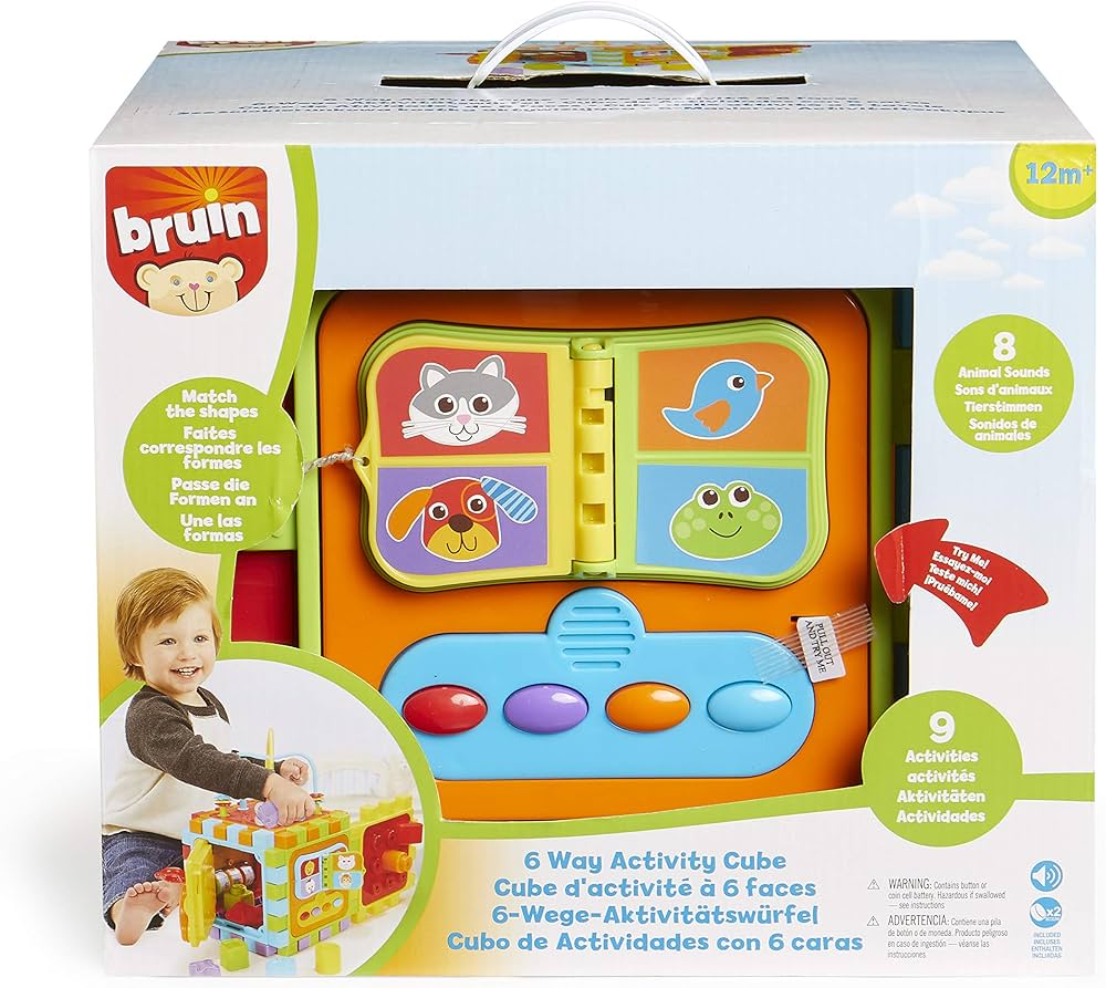 Bruin 6 Way Activity Cube, Multi (AD17633) : Amazon.in: Toys & Games