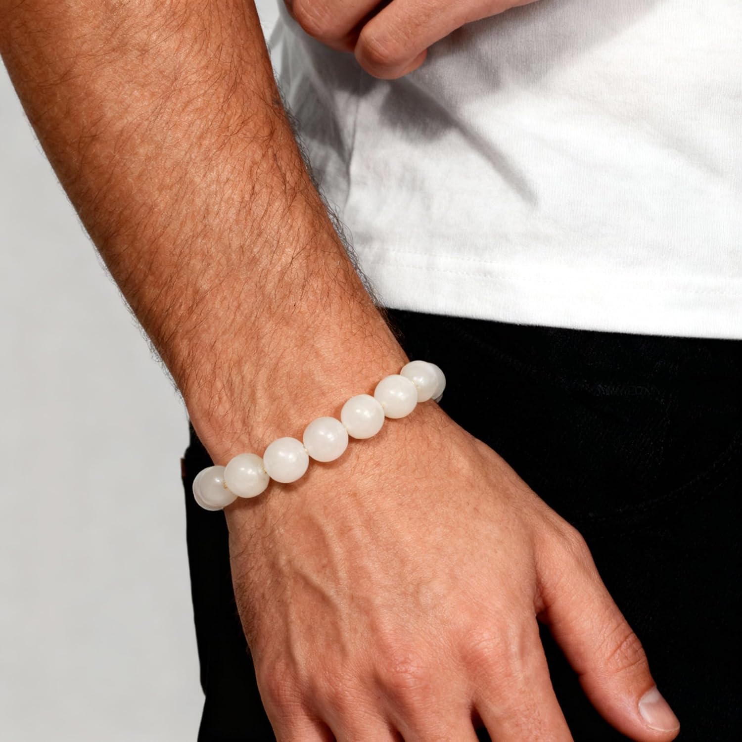 The Vida Handmade AAA+ Quality Crystal Stretch Elastic Bracelet - Nature Gemstone-8mm - Jewelry Gift - Holiday Gift - For Women & Men - Image 6