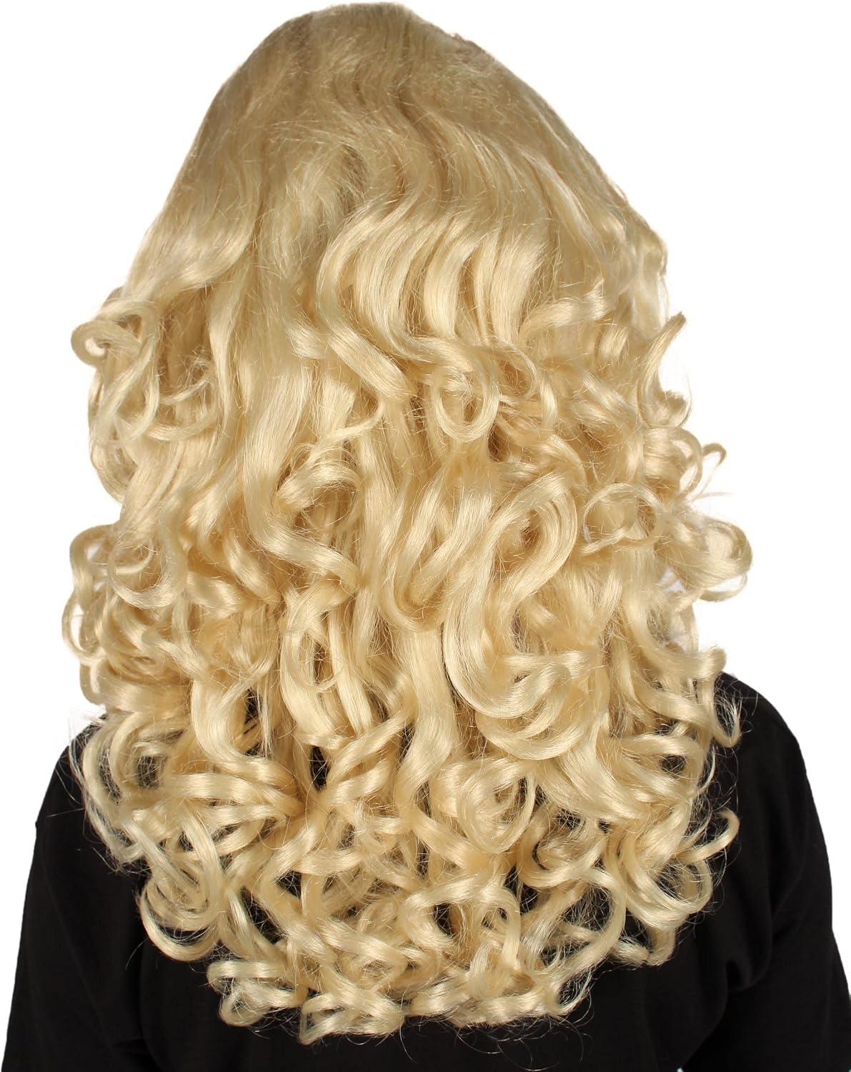 HPO Women's Troll Long Curly Wig Collection | Breathable Capless Cap Design | Synthetic Soft Fiber Hair, Perfect for your next Festival and Group Anime Party!