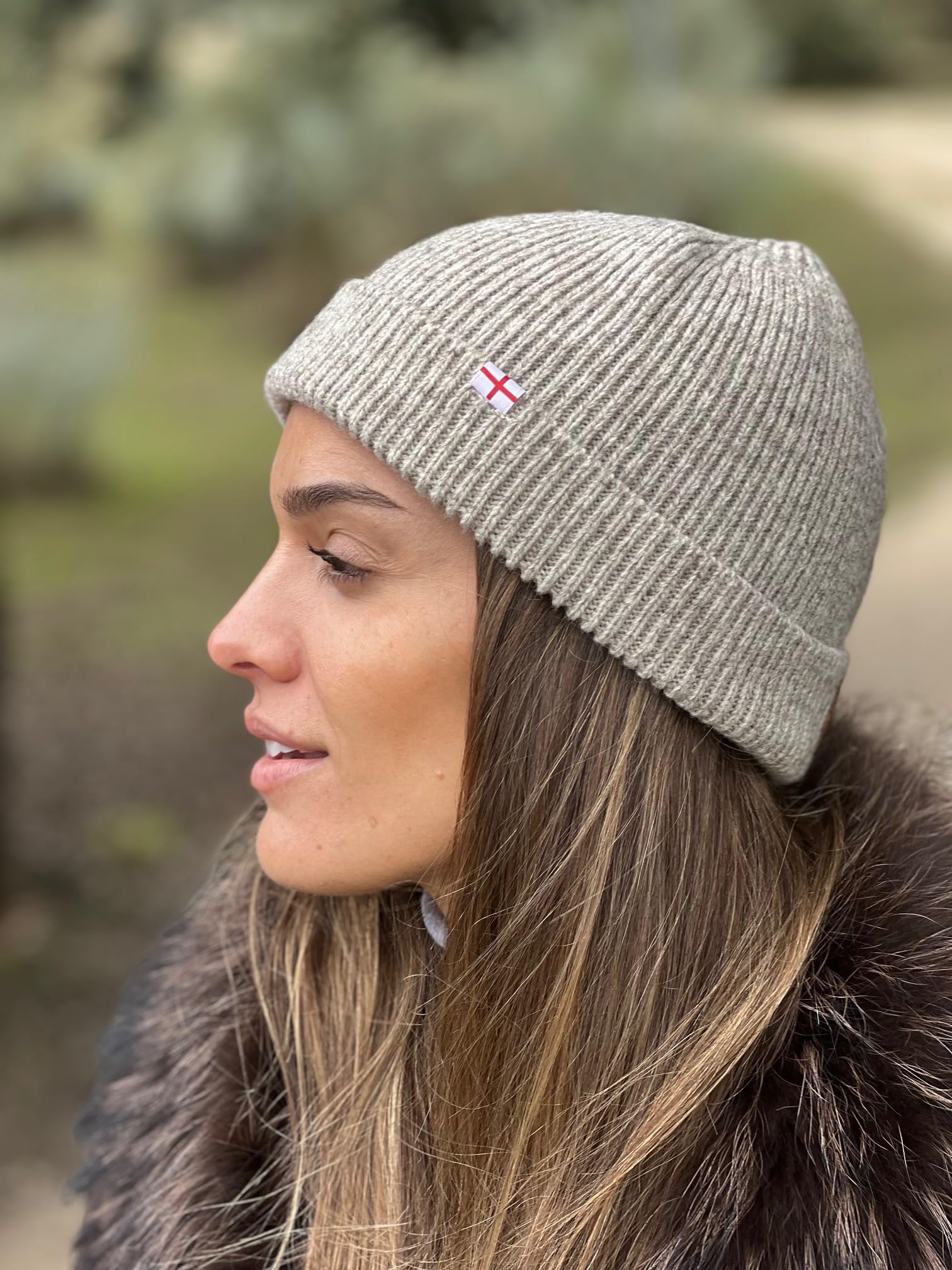Patriia Gorro de lana merino 100 % con bandera inglesa. Hecho a mano. Gorro de lana para hombre. Gorro de lana para mujer. Gorro de punto
