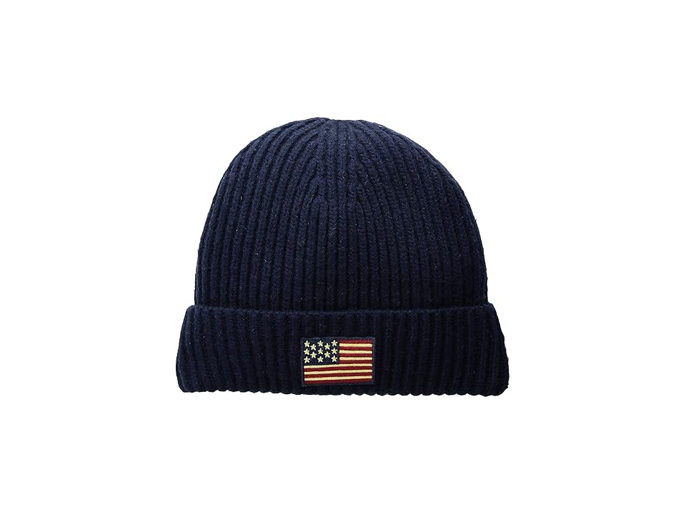 

Polo Ralph Lauren American Flag Cuff Hat (Hunter Navy) Caps