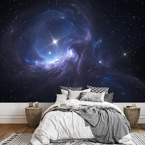 wall26 - Nebulosa espacial. Nube de gas y polvo bloquea la luz de estrellas lejanas. - Mural de pared extraíble  Papel pintado grande autoadhesivo -