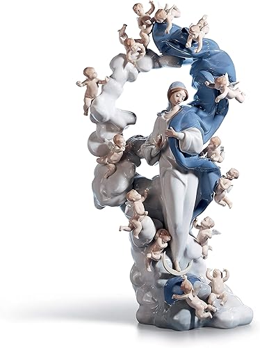 LLADRÓ Figura virgen inmaculada Edición limitada Figura virgen inmaculada de porcelana