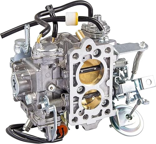 Miniatura 5 de Carburador de 2 barriles de carburador TOY-505 compatible con motor 22R Pickup To-yo-ta 1981-1987 con enchufe redondo 2.4L 2366cc 21100-35290