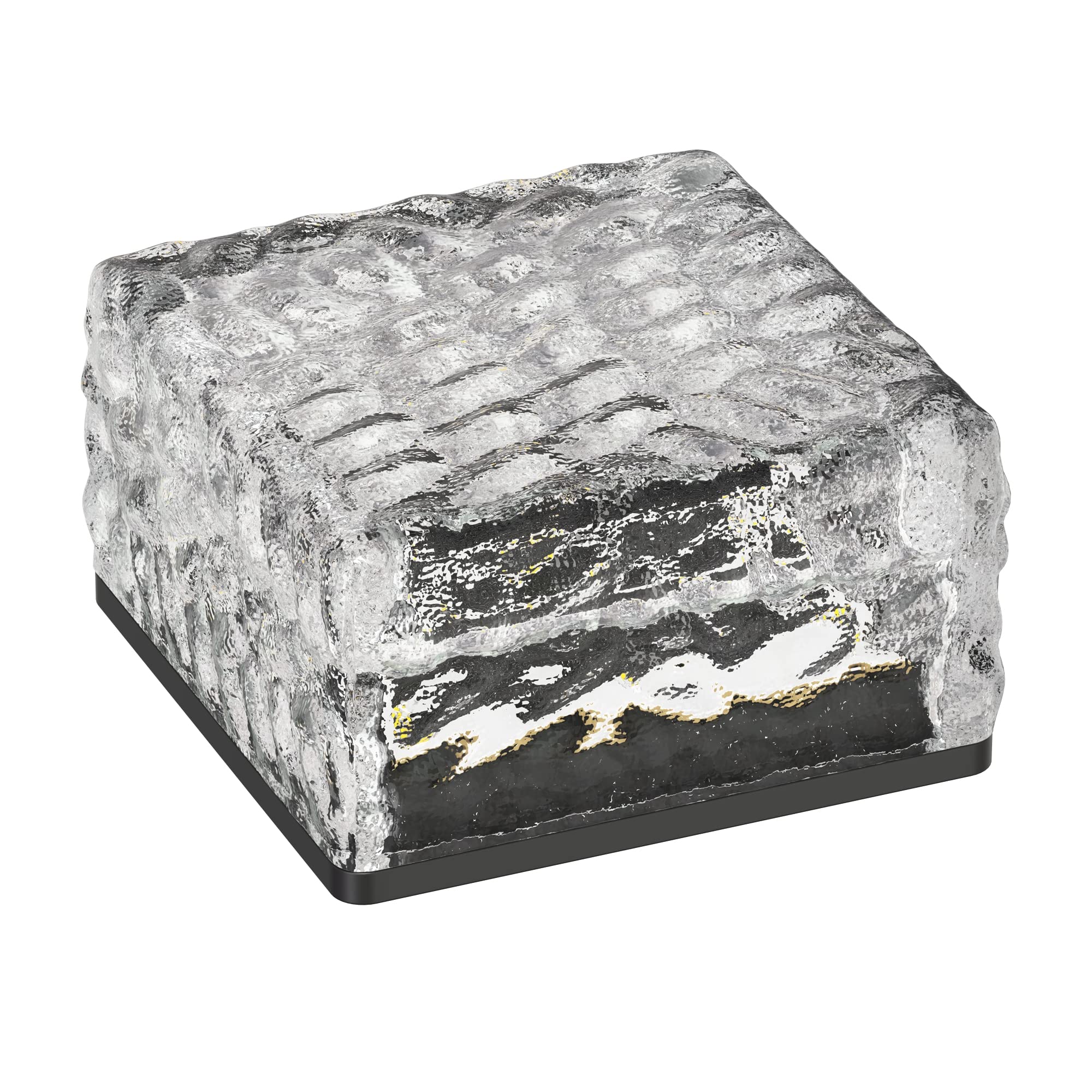 LED Solar-Pflasterstein Bodeneinbauleuchte BROSLO – außen, IP67, 10 x 10 cm, warmweiß (Solarbetrieben)