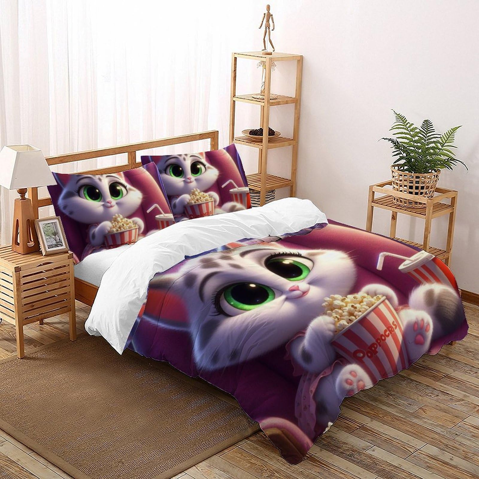 Housse de couette King microfibre chaton pour transformer la chambre de votre garçon