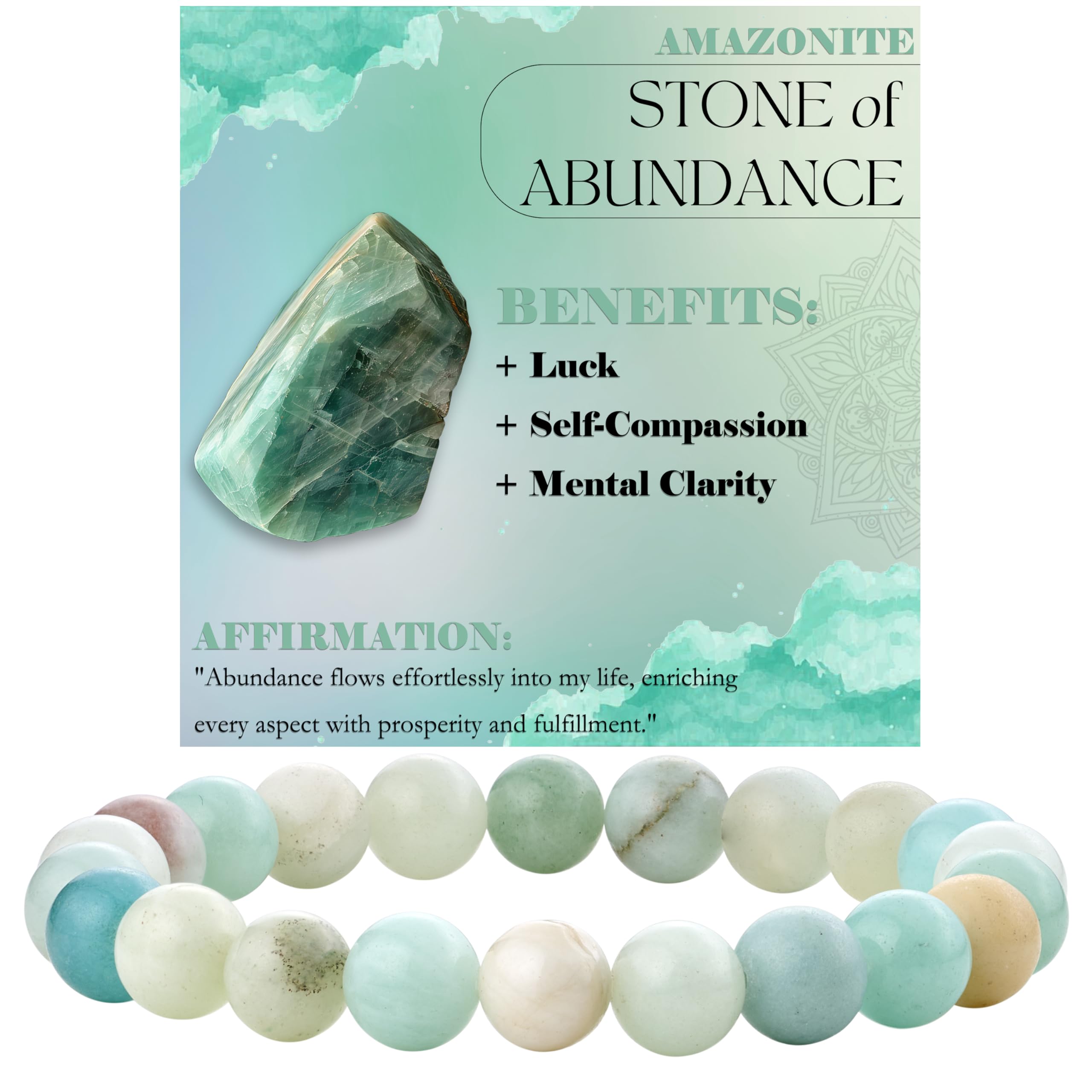 Granate – Passion and Energy – Pulseras de cuentas de 8 mm para mujer, piedra natural semipreciosa, elástica, joyería elástica, regalo de protección para yoga, Piedra