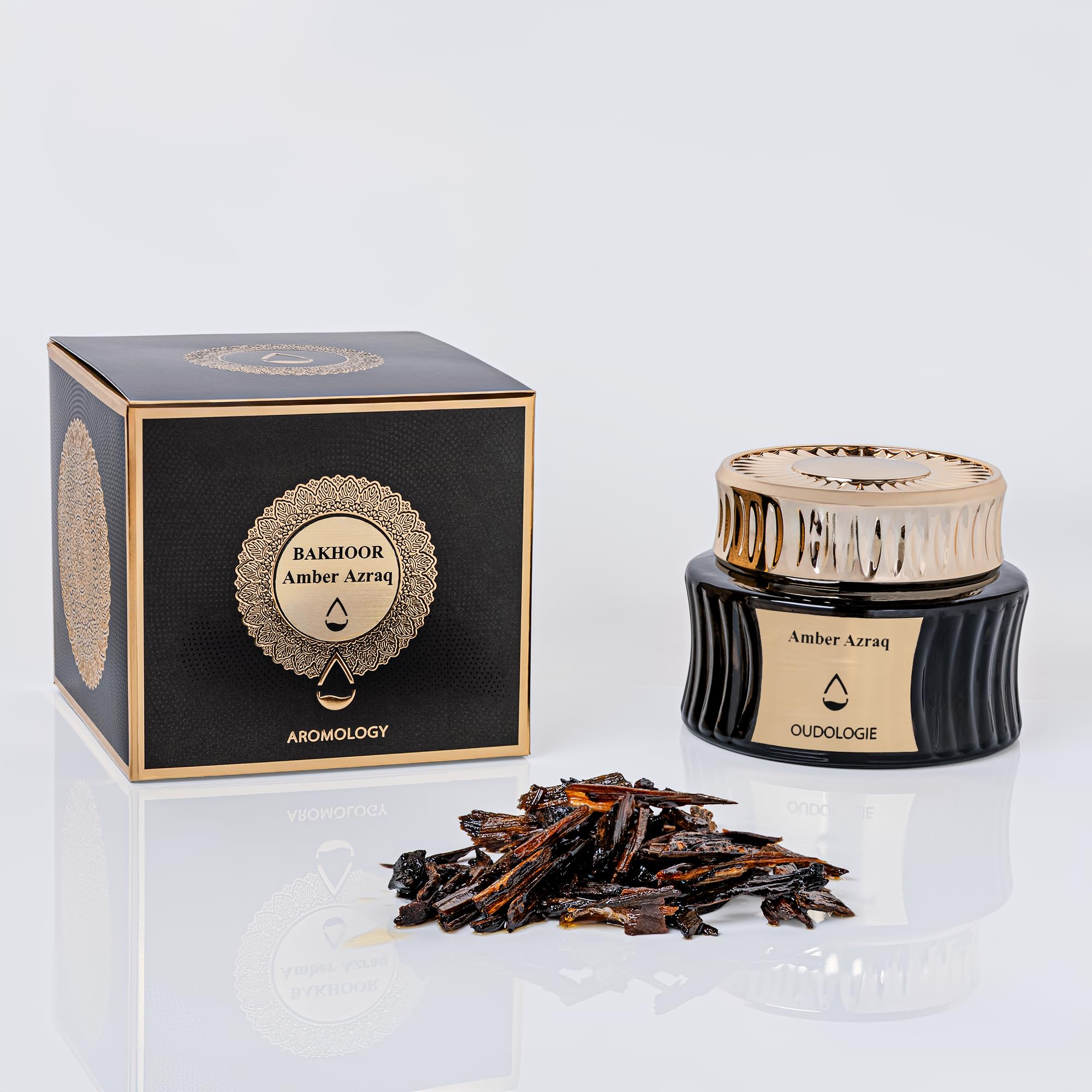 Amber Azraq (Blue Amber) Muattar Arabic Bakhoor Incense (50 grams)