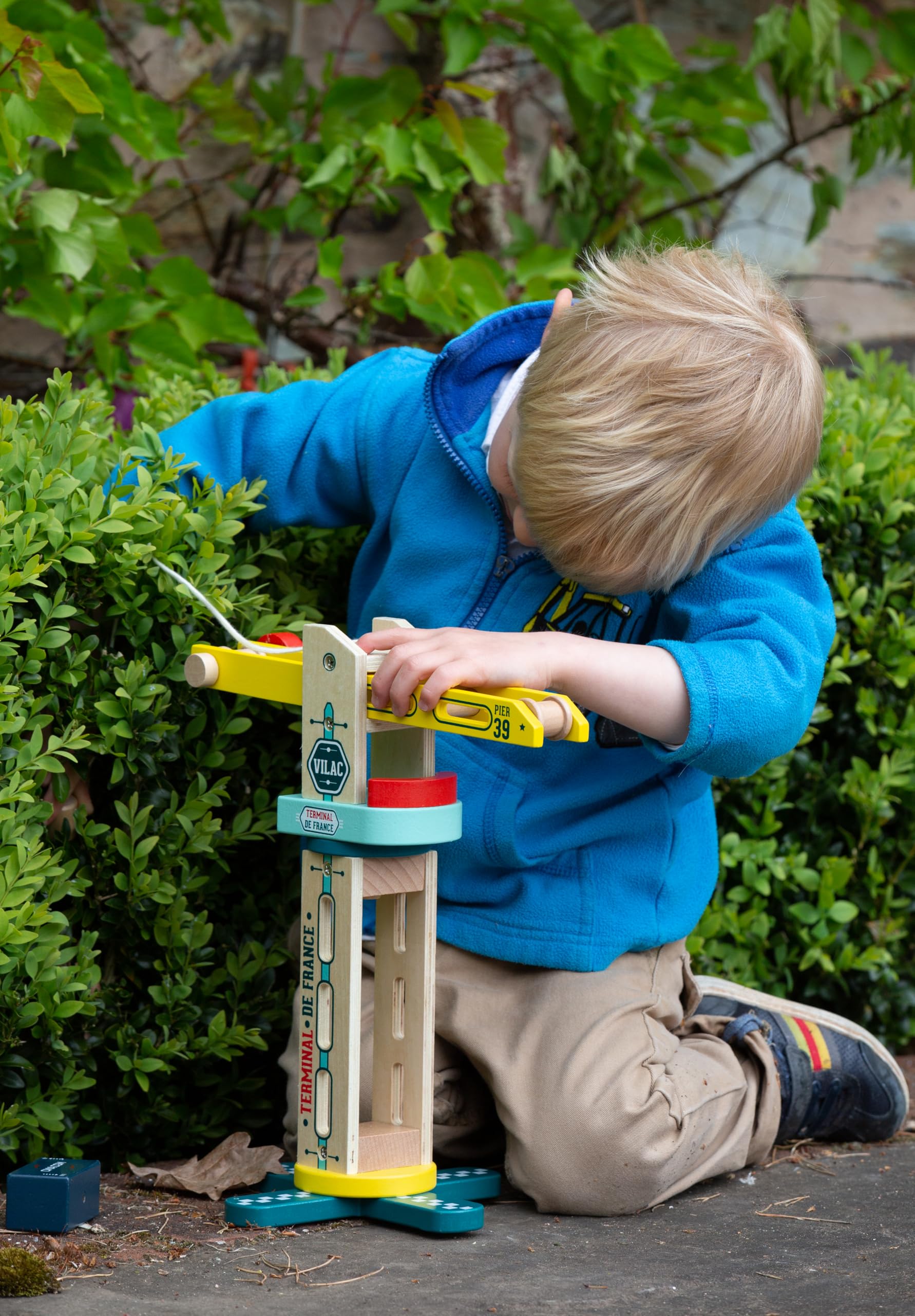 Vilac - Grue de Docker Vilacity 30 cm - Enfants 3 Ans+
