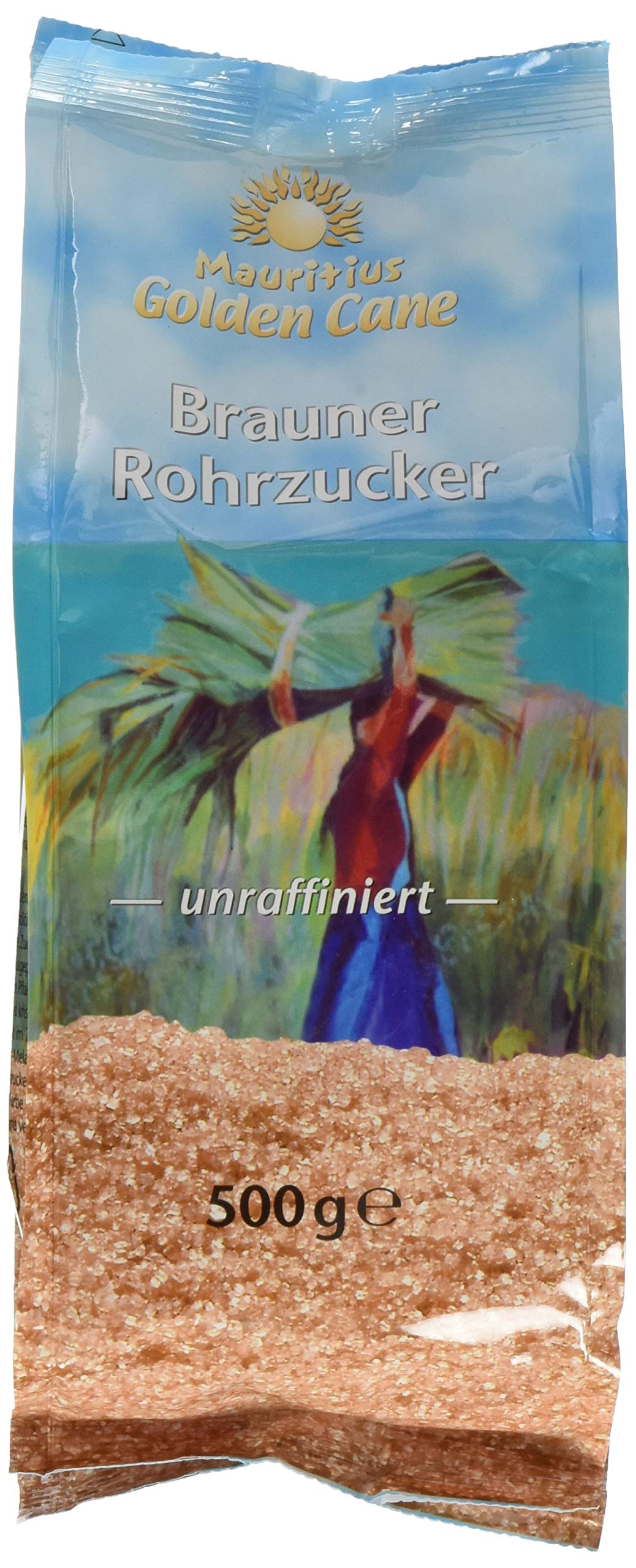Golden Cane Brauner Rohrzucker (1 x 500 g Packung)