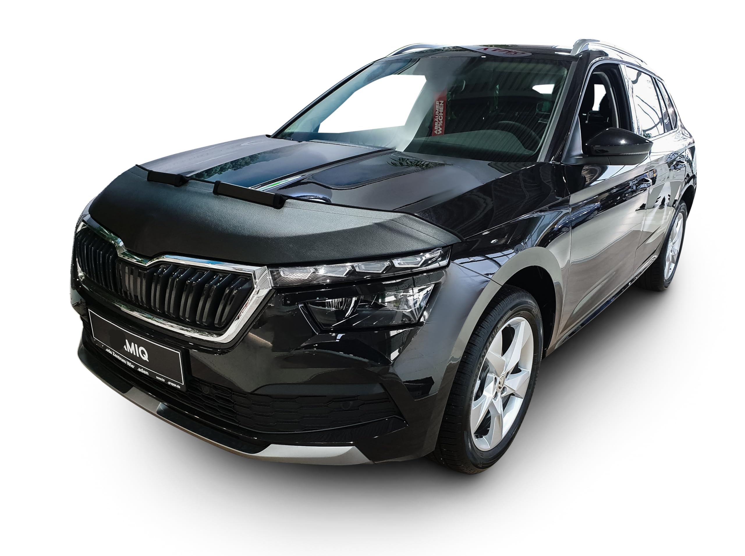 AB3-00441 CAR HOOD BRA Compatible with SKODA KAMIQ since 2019 Front End Nose Mask Bonnet Bra STONEGUARD PROTECTOR TUNING