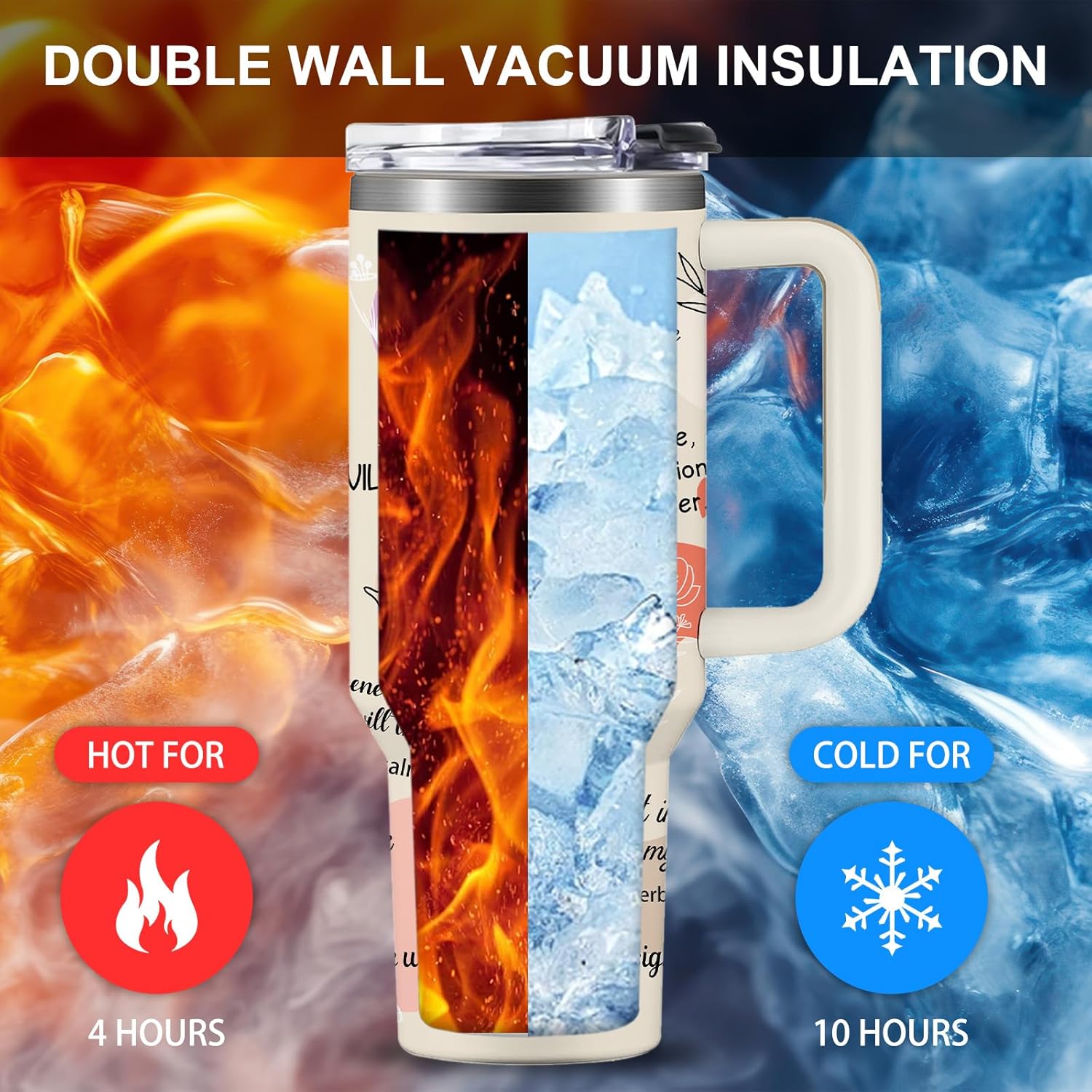 Christian Gifts for Women - Faith Bible Verse Gifts Baptism Tumbler - Inspirational Religious Birthday Gift for Women - Catholic Spiritual Christmas Gift Coffee Cup for Girl Friends 40oz - Image 6